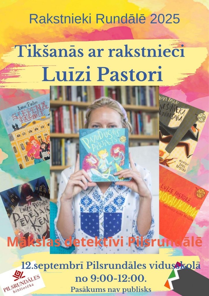 Tikšanās ar rakstnieci baneris