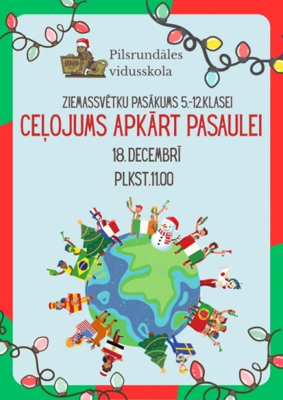 Baneris - Ziemassvētku pasākums 5.-12. kl