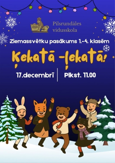 Baneris - Ziemassvētku pasākums 1.-4. kl