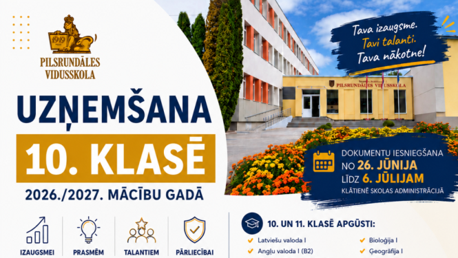 uzņemšana 10.klasē