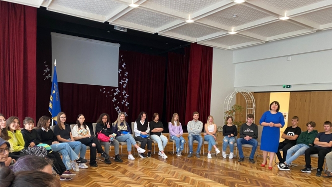 vidusskolas skolēnu kopbilde
