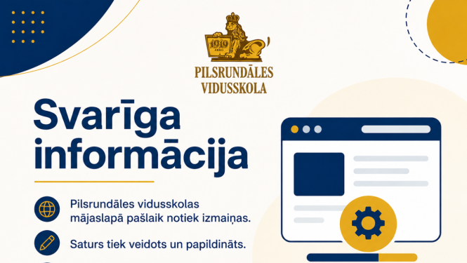 skolas mājaslapā izmaiņas